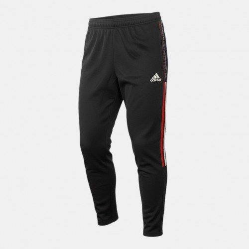 Adidas Performance Track Pants Black Red Details L Pre Owned